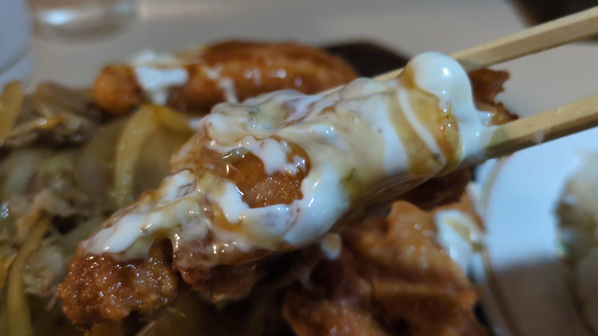 御茶ノ水 チキン南蛮 巨大チキン南蛮 アップ