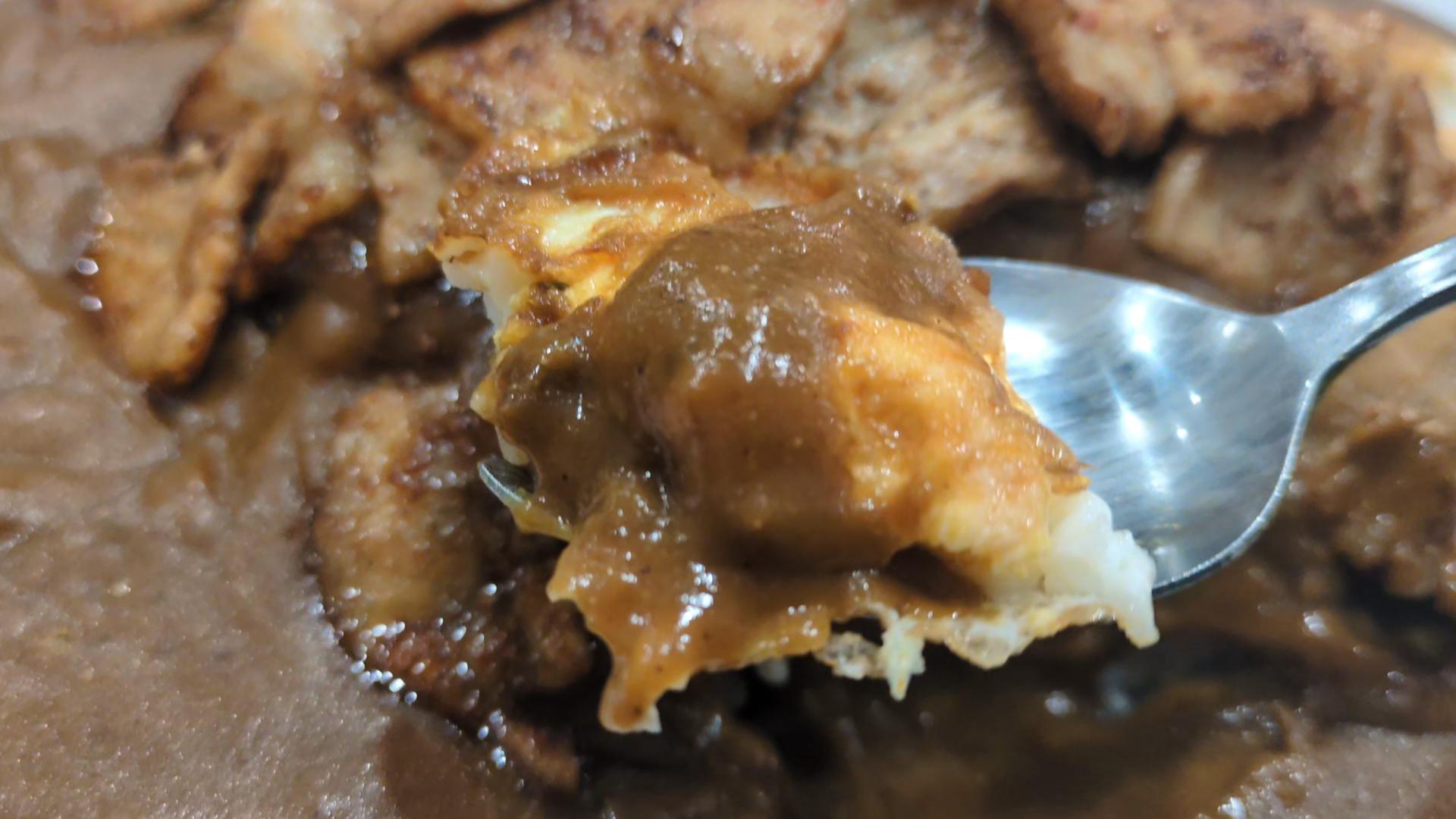 川崎 スタミナカレー ヤキ卵 目玉焼き バーグ